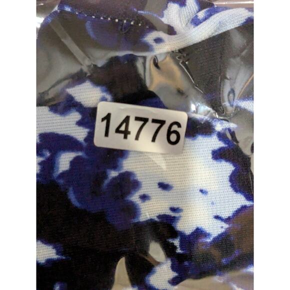 LRL Ralph Lauren Dress Womens 3X Navy White Tiered Prep Designer Career Office - Picture 14 of 14